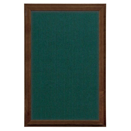 United Visual Products Indoor Enclosed Combo Board, 72"x36", Satin Frame/Black & Black UVCB7236-BLACK-BLACK